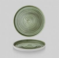   d26 h2   , Chefs Plate, Stonecast Patina Burnished Green PABGWP261
