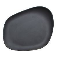 Тарелка мелкая Beltz 23х20см h3,5см, фарфор, серия Yayoi, цвет черный матовый 11024