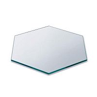 Полка SKYCAP Medium d40,6см h1см, шестиугольная, закаленное стекло, прозрачная SG008