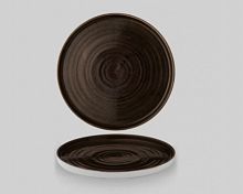   d26 h2   , Chefs Plate, Stonecast Patina Iron Black PAIBWP261