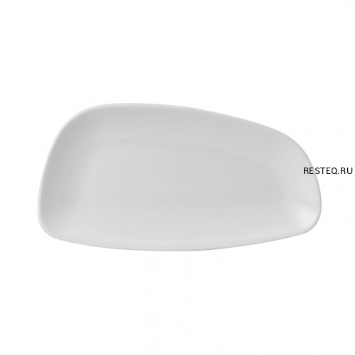 Блюдо сервировочное CHEFS GEO 30х15,5см, без борта, Chefs Plates, цвет White WHGE301