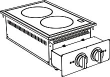 ПЛИТА ИНДУКЦИОННАЯ ВСТРАИВАЕМАЯ 700 СЕРИИ APACH CHEF LINE SLDI7I4R